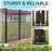 Heavy Duty 6FT H X 4FT W Arched Decorative Fence Gate with Gate Lock, Pack of 5-110093811