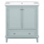 Armoire de salle de bain multifonctionnelle avec portes et tiroir-2057374528