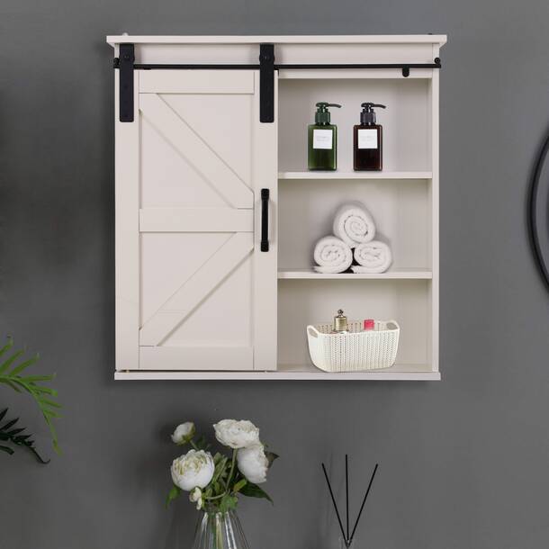 Gracie Oaks Tyresse Bathroom Cabinet Wall Mounted, Bathroom Wall ...