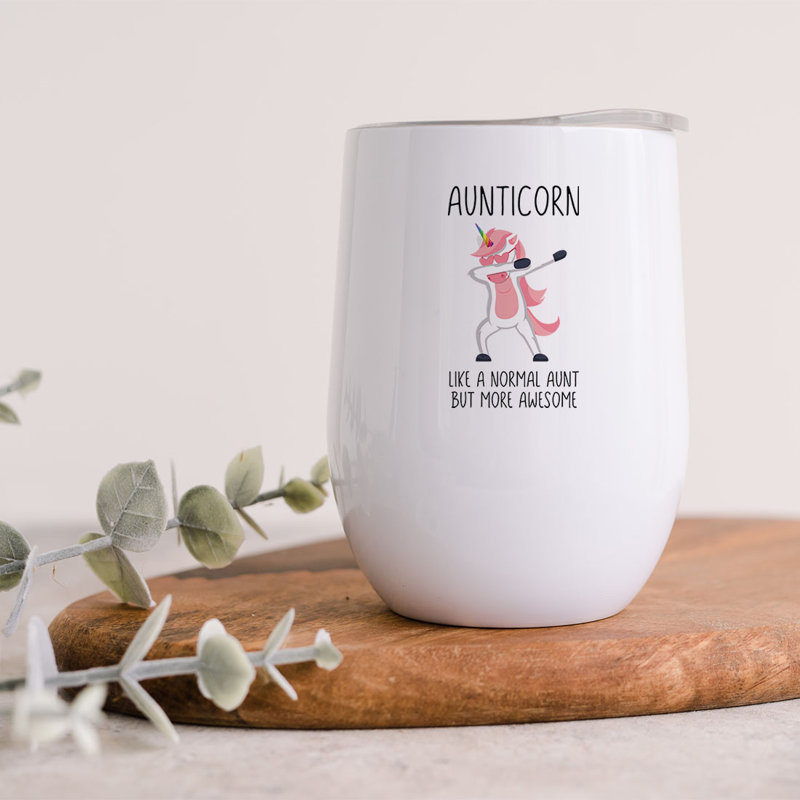 Gobelet à vin en acier inoxydable 12 oz Aunticorn