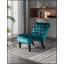 Fauteuil d'appoint confortable en velours sans accoudoirs pour diverses pièces, rehaussant le style intérieur