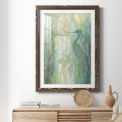 Morning Egret II - peinture encadrée