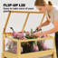 Boîte à fleurs élégante, jardinière surélevée, lit de jardin surélevé-129755937