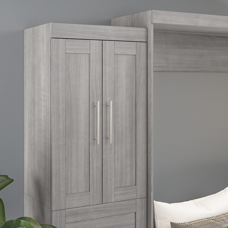 Portes Arlex pour rangement pour garde-robe, Gris platine, H 37,68 po x l 24,8 po x P 0,62 po