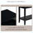 Modern 3-Drawer Console Table with Storage Shelf-1412550204