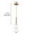 Kamruddin 1 - Light Gold Single Pendant