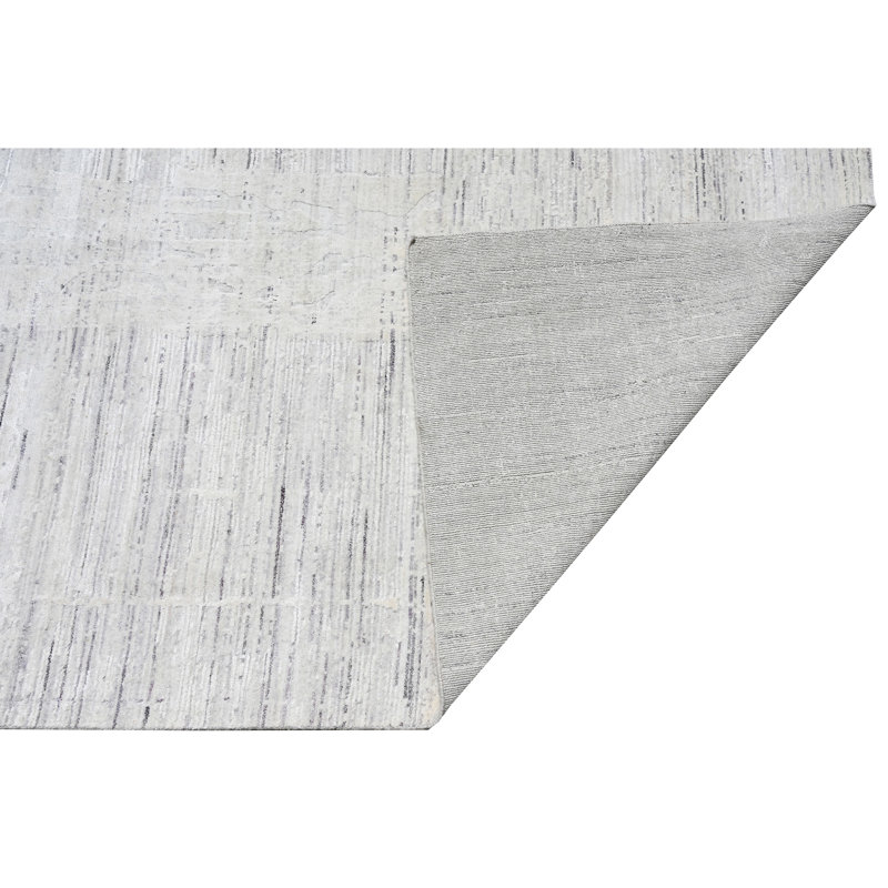 Tapis rectangulaire gris clair / gris, Rectangle 9 pi x 12 pi