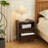 Wooden Stripe 2 Drawer Nightstand-2062894026
