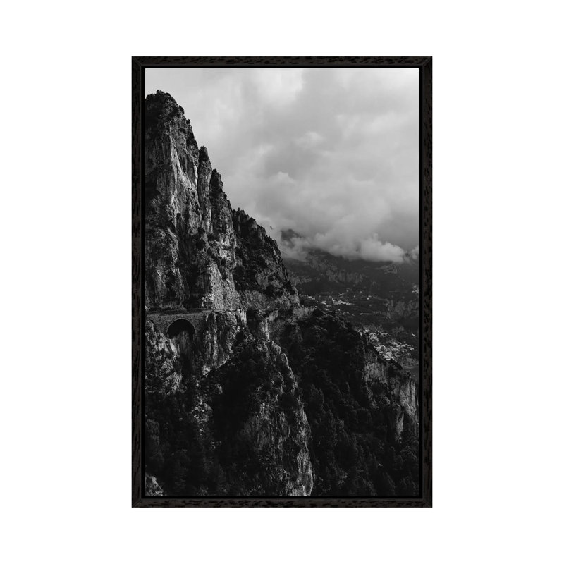 Amalfi Coast Drive VIII by Bethany Young - Print on Canvas, 101.6cm H x 66.04cm W x 3.81cm D, Black Framed