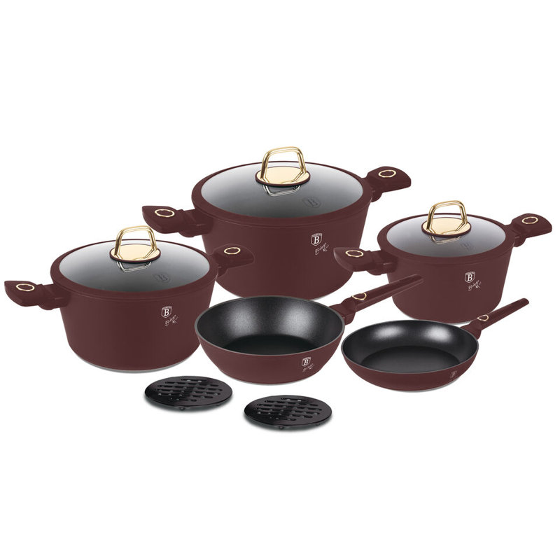 10 - Piece Non-Stick Aluminum Cookware Set, Leonardo