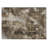 2' X 3' Taupe Floral Washable Non Skid Indoor Outdoor Area Rug