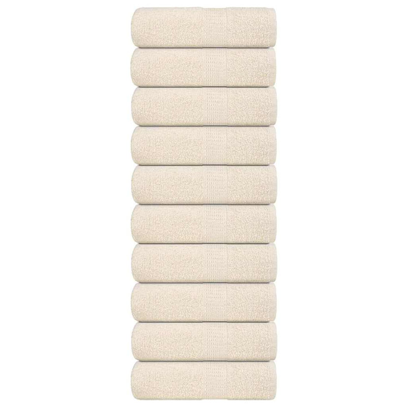 Reshon 100% Cotton Hand Towel, Cream