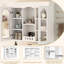 Flûte de salle de bain murale, blanche, tablette réglable pour armoire de rangement pour produits de soins personnels, portée, niveaux