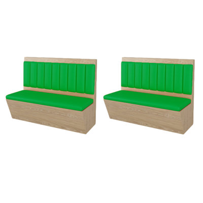 Simple Cafe Restaurant Upholstered Benches Faux Leather Upholstered Bench