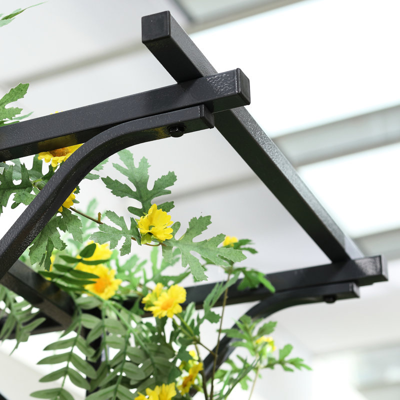 Arche de jardin décorative en métal de 82 po - Fabriquée et attrayante pour les mariages