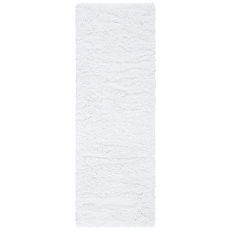 Aberforth Ocean Shag Hand Tufted Performance Solid Color Rug, Runner 2'6" x 8'
