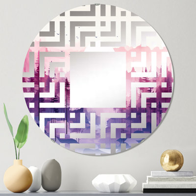 Minimalisme Forêts Fréquence II - Miroir décoratif Maze-MIR116071-Rond