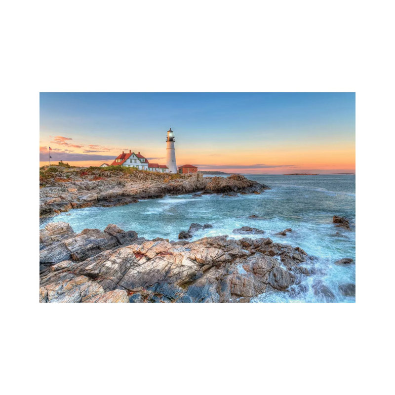 Portland Sunrise by David Gardiner - Print on Canvas, 20.32 cm H x 30.48 cm W, Wrapped Canvas