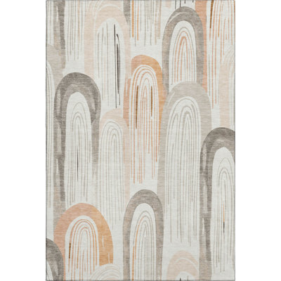Premium Machine Washable Harjo AMF1588 Geometric Rug