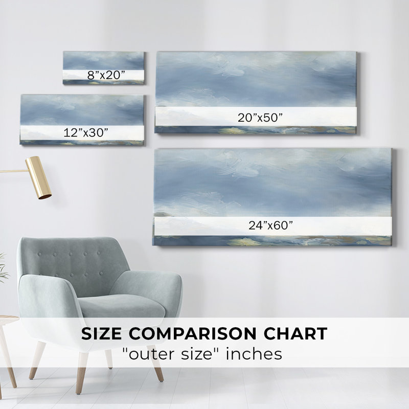 Toile tendue Buttermilk Sky-Gallery, H 8 po x l 20 po x P 1,5 po