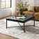 Tatiana Modern Genuine Leather Coffee Table With Button-Tufted