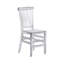 Ensemble de 2 chaises empilables en acrylique transparent de style Chiavari