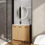 Meuble-lavabo autoportant 36 po avec lavabo en résine, armoires modulaires à deux et à une porte-129207372