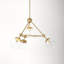Lodge 4 Light Metal Dimmable Geometric Chandelier
