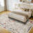 Washable Area Rug, Non-Slip Low Pile Stain Resistance Rug with Peacock and Deer, Animal Carpet for Living Room, Bedroom, Dining Room-49031327-49031358