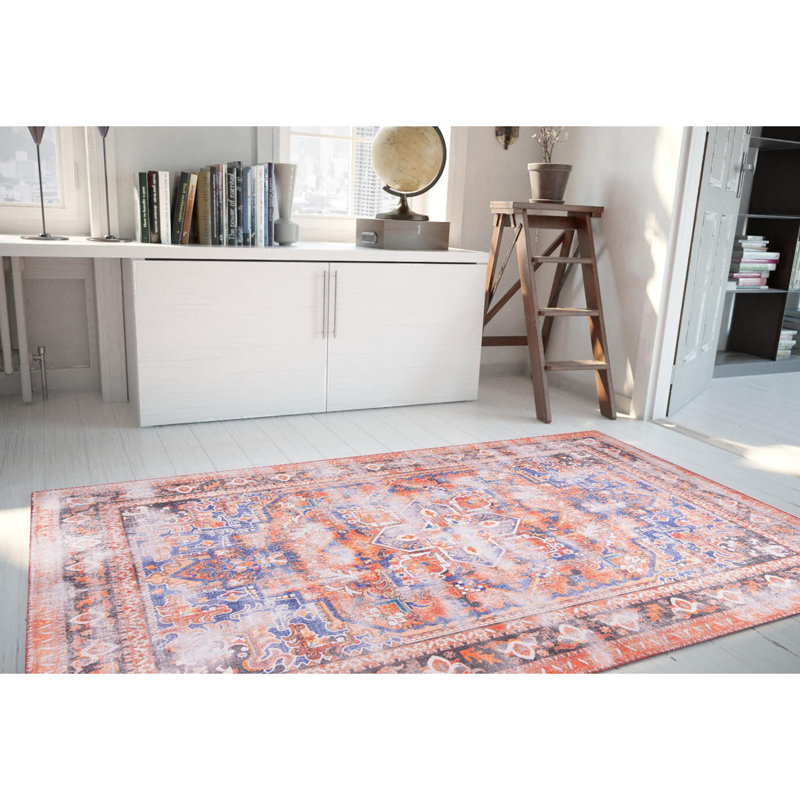 Luxurious Machine Washable Carpet, 100% Polyester, 7.5 x 10.8 Feet | Pile Height: 0.2 Inches, 1850 g/m² | Recycled Poly Cotton Underside, Easy Care, Perfect for Living Room & Bedroom, Soft & Durable Design