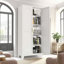 Armoire de rangement 71 po à 2 portes galbées, armoire de rangement en métal avec portes et tablettes réglables, pour chambre à coucher, salon, cuisine-154262081-154262082
