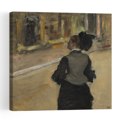 Femme vue de dos, vers 1879-1885, estampe d'art mural abstraite impressionniste contemporaine