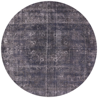 Tapis oriental gris foncé Rokas