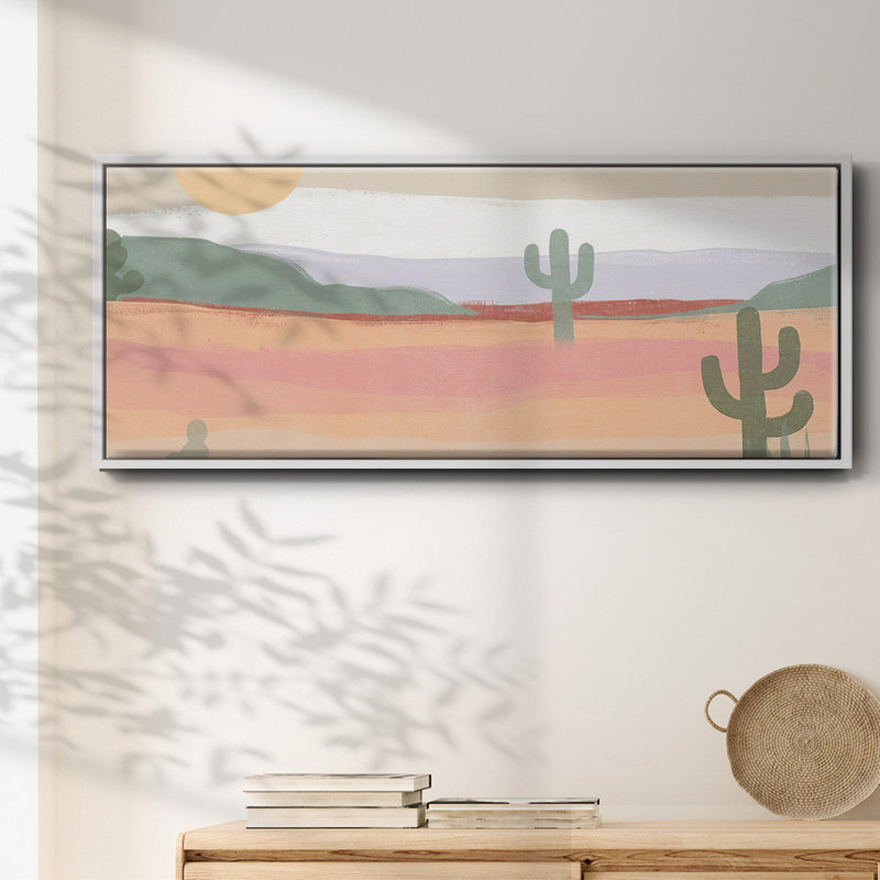Cactus Plateau II- Framed Canvas