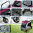Large Dog Stroller for Pet Jogger Stroller for 2 Dogs Cats