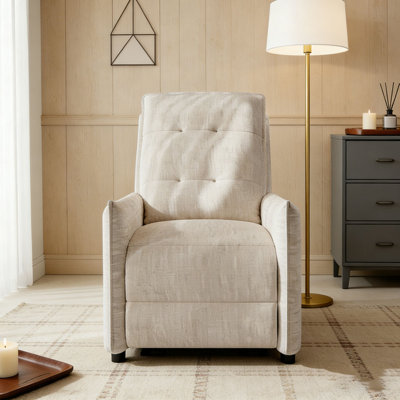 Chenille Fabric Recliner Chair