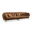 Canapé modulaire 94,49 po en polyester brun-129441889