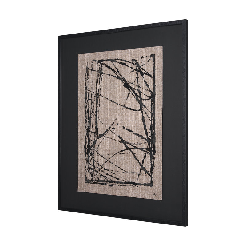 «Modern Work 2 a», reproduction d'art encadrée à la main avec passe-partout, Modern Work 2