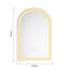 Miroir de salle de bain 30 x 20 en aluminium blanc avec DEL - brouillard, luminosité variable, durabilité