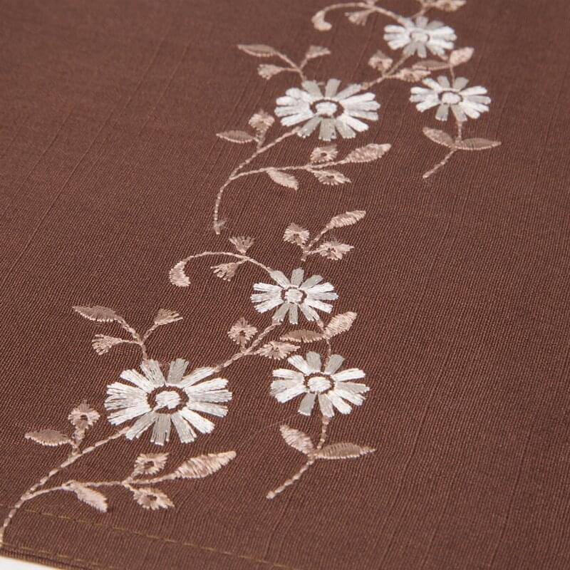 No Pattern And Not Solid Colour Tablecloth, Brown