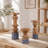  Handcrafted Mango Wood Pillar Candle Holder Set of 3 