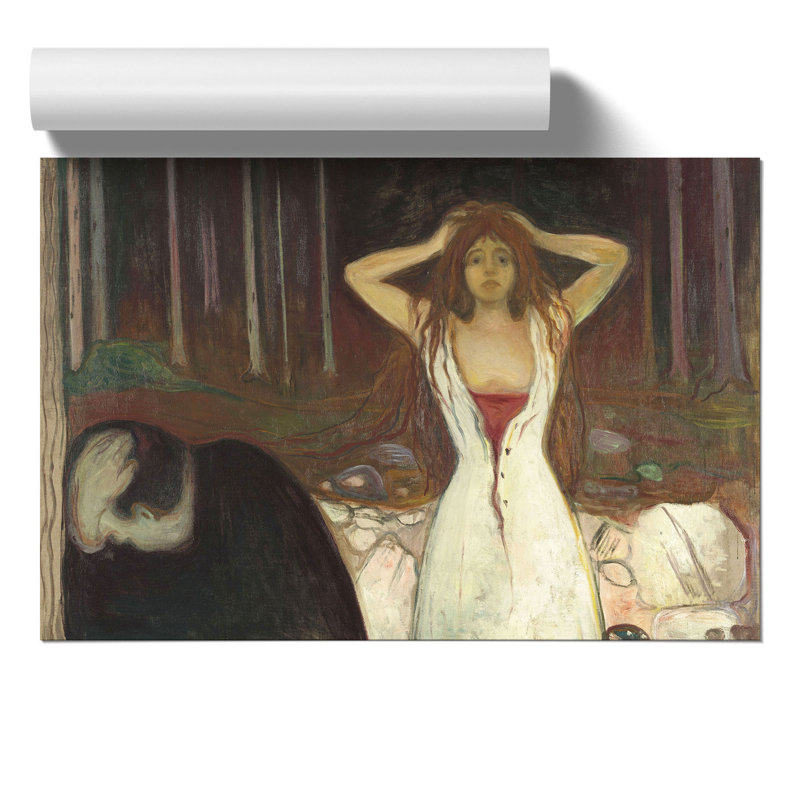 Ashes by Edvard Munch - Frameless Print, 21cm H x 30cm W x 0.1cm D