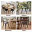 Chaise en bois massif avec accoudoirs Burkes