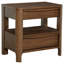 Table de chevet 2 tiroirs Maderia Noyer