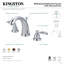 Robinet de salle de bain espacé avec ensemble de drain NuWave French-29273494