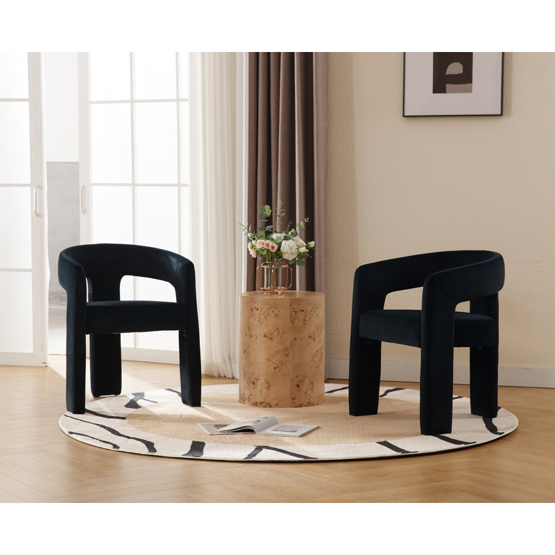 Wahson Faux Leather Swivel Dining Chair Set Of 4, Modern Upholstered Barrel Accent Chair With 360 Degree Rotation, Brown Vanity Chair For Dining/Living Room, Bedroom, Makeup Room - Chairs