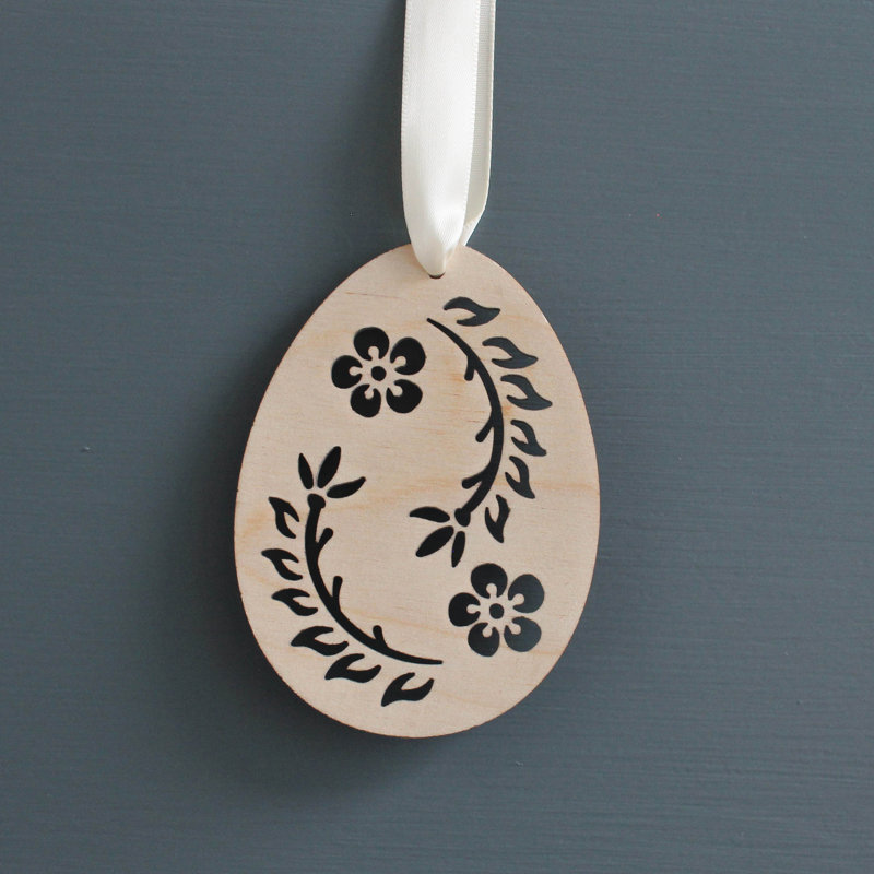 Isaac Easter Egg Wooden Decorations