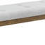 Banc de salle à manger noyer en chêne gris avec capitonnage