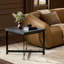 HAMMERED IRON Marble End Table-1791442078