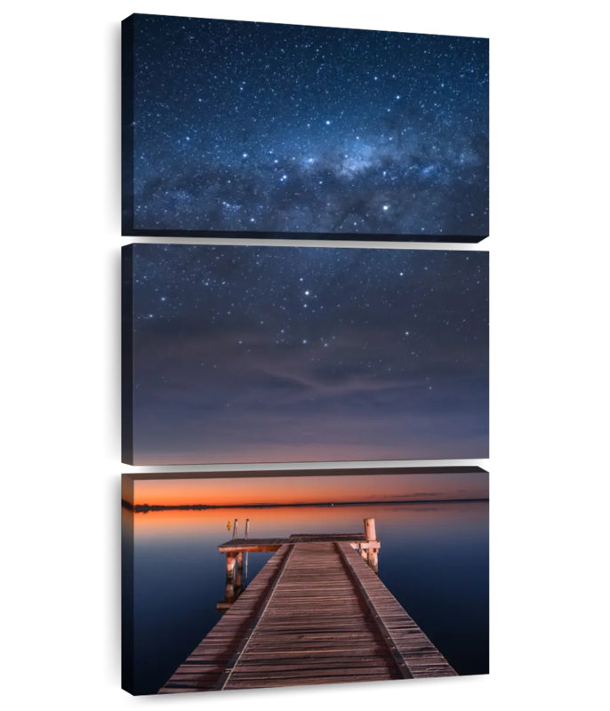 Starlit Bonney Lake, 62" H x 30" W